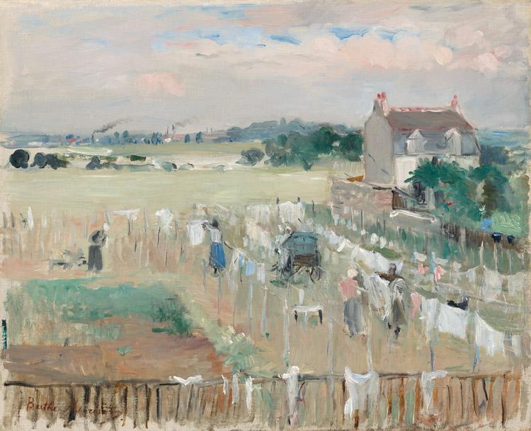 Berthe Morisot Hanging the Laundry out to Dry (nn02) Spain oil painting art